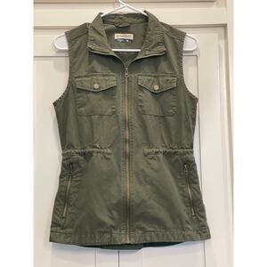 Magellan Outfitters 100% Cotton utility vest Lost Pines green XS